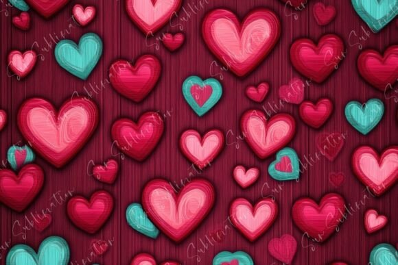 Beautifully Crafted Heart Patterns: A Creative Asset for Romantic Designs