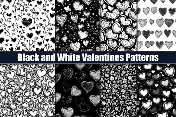 Black and White Valentine's Patterns: A Timeless Design Choice