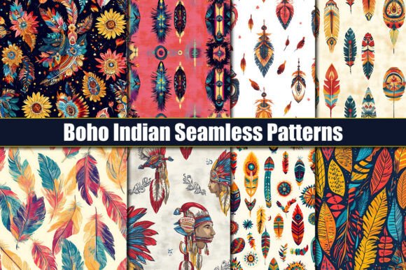 Boho Indian Seamless Patterns: A Creative Design Resource
