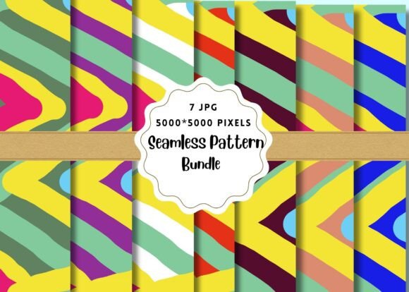 Colorful ZigZags Seamless Patterns: A Versatile Design Resource for Creative Projects