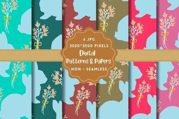 Easter Bunny Digital Paper Patterns