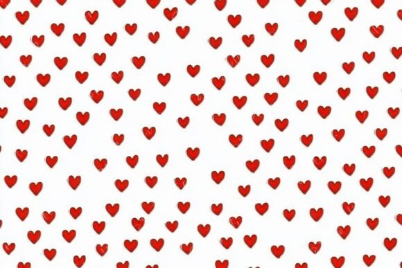 Endless Patterns of Red Hearts