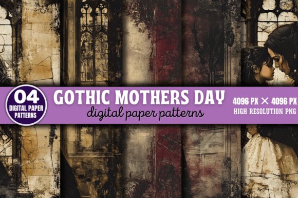 Gothic Mother’s Day Digital Patterns 9
