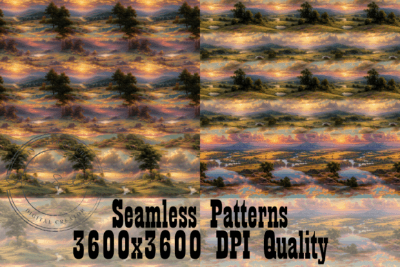 Heaven Earth Seamless Patterns: Beautiful, Ready-to-Use Design Assets