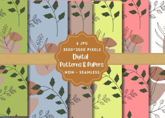 Plants Digital Paper Patterns: A Versatile Resource for Creative Projects