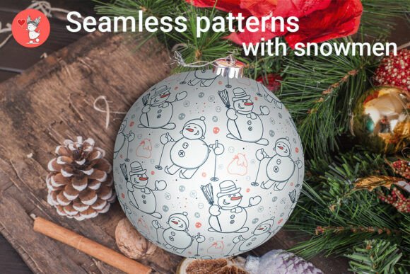 Seamless Patterns with Snowmen: A Creative Resource for Holiday Projects