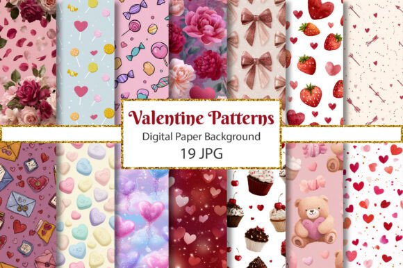 Valentine Seamless Patterns Set: A Creative Tool for Every Occasion