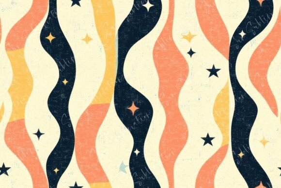 Vibrant Wavy Patterns: A Playful and Versatile Design Element for Modern Creativity